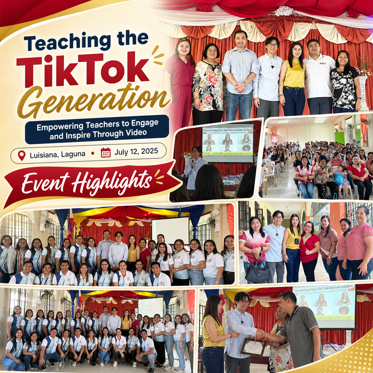 Workshop in Luisiana, Laguna — 300 K–12 teachers (slide 1 of 5)