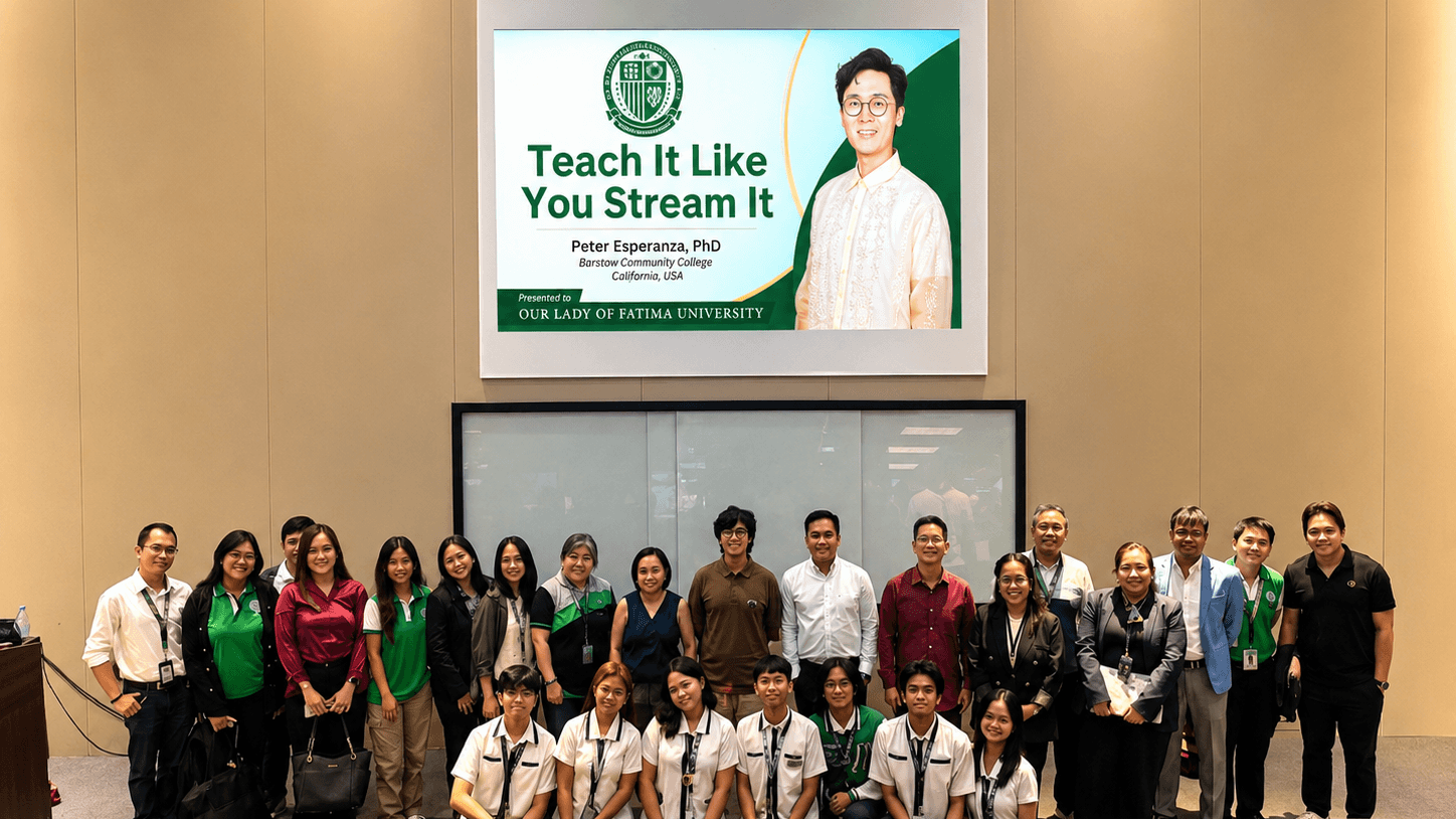 Teach It Like You Stream It at Our Lady of Fatima University